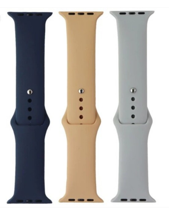 PureGear Other - PureGear Soft‑Touch Apple Watch Band 3‑Pack – 42/44/45mm – NWT